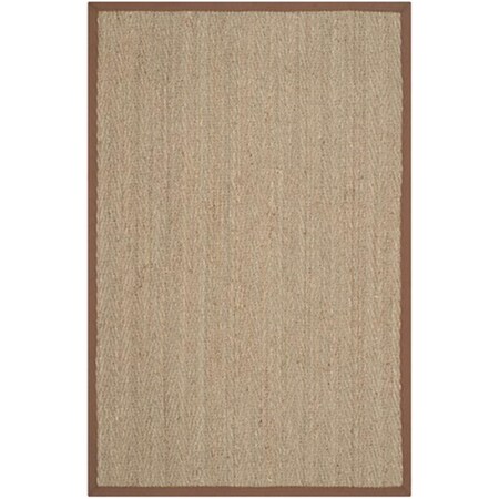 Safavieh Natural Fiber Power Loomed Accent Rug- Natural - Brown- 2 x 3 ft. NF115B-2